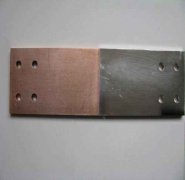 Copper-aluminum composite connecting sheet for lithium batte
