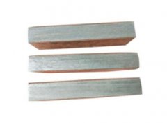 Three-layer copper aluminum composite plate block